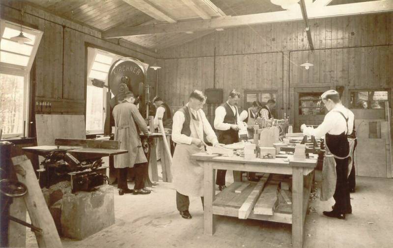 Werkplaats in Sanatorium Berg en Bosch